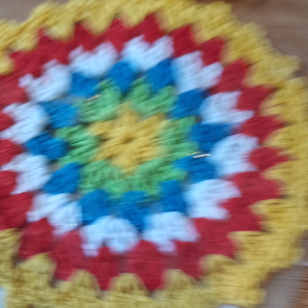 Colorful Crochet Coasters Set - Picture 5 of 5